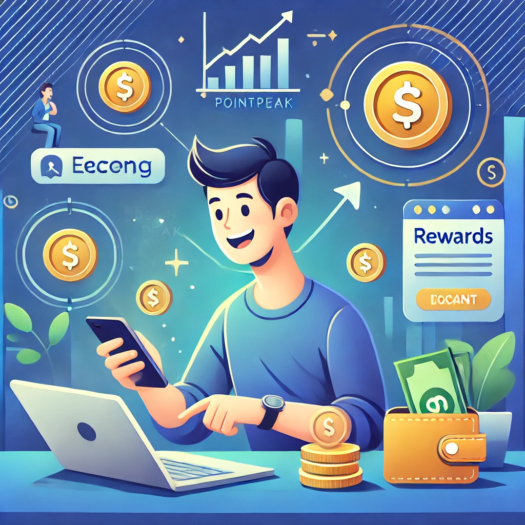 A happy user earning money online through PointPeak