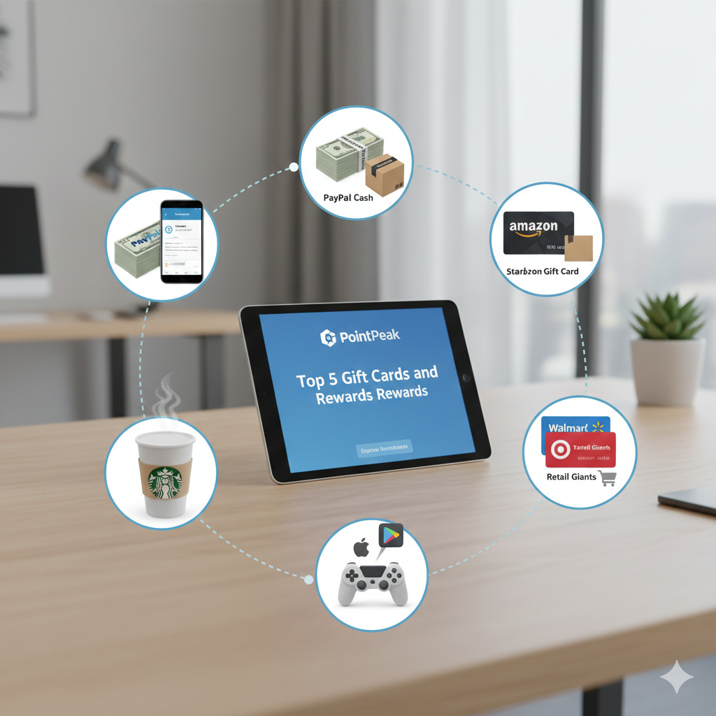 Top 5 Gift Cards and Rewards